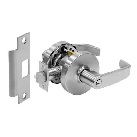 Sargent Classroom Cylindrical Lock Grade 1 with L Lever with Schlage Prep and L Rose and ASA Strike Less Cyl 283010G37LL26D